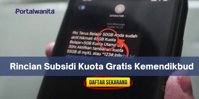 Ini Rincian Terbaru Subsidi Kuota Internet Gratis Kemendikbud 2021