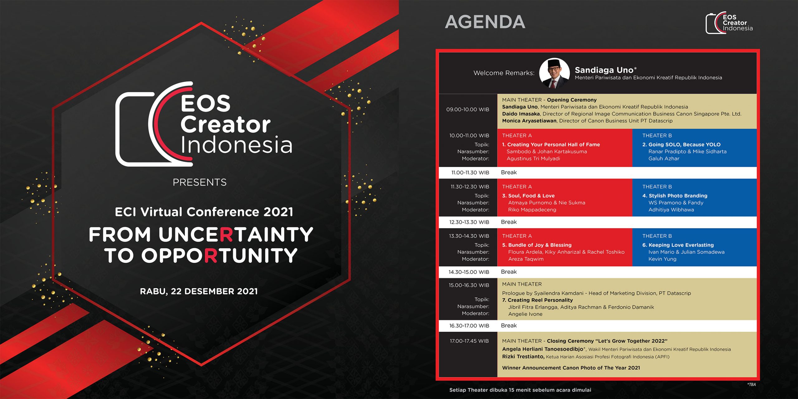 ECI Virtual Conference 2021 Segera Hadir Diakhir Tahun, Majukan Industri Foto dan Video